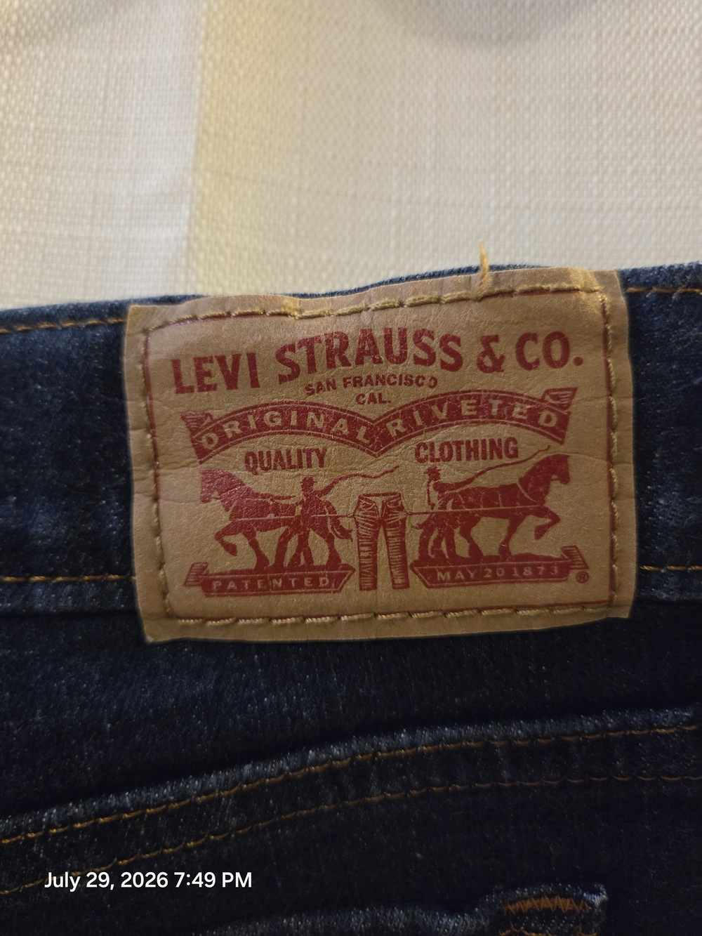 Dark Indigo Women’s Jeans Levi's - Picture 9 of 10